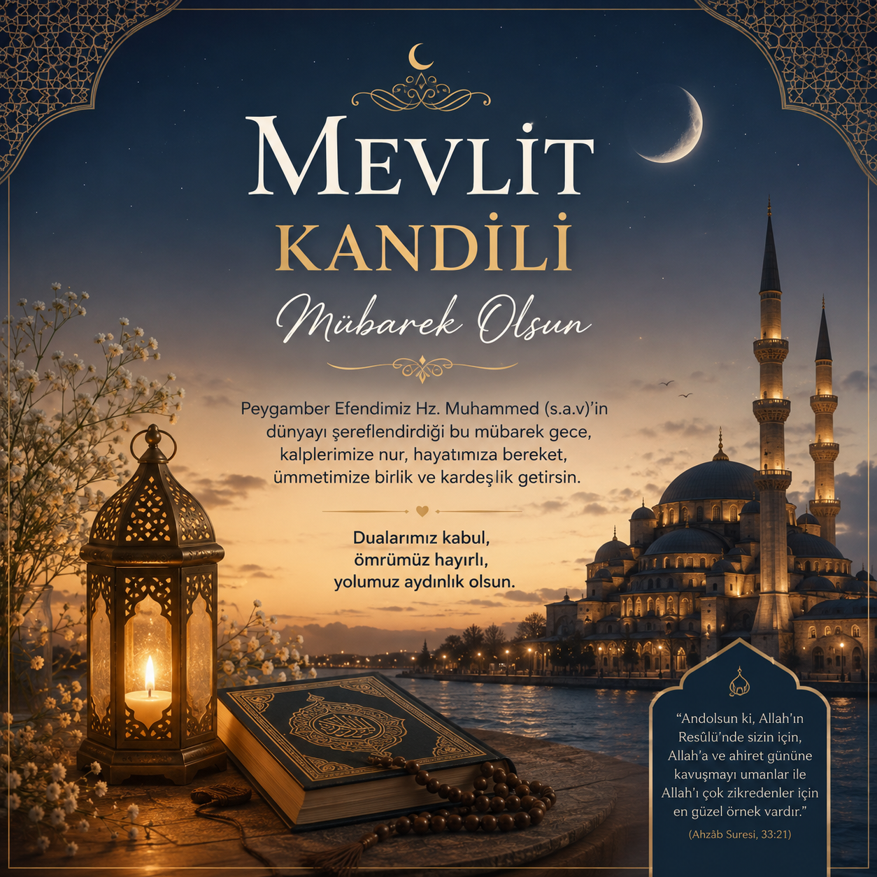 Mevlid Kandili Mesajı