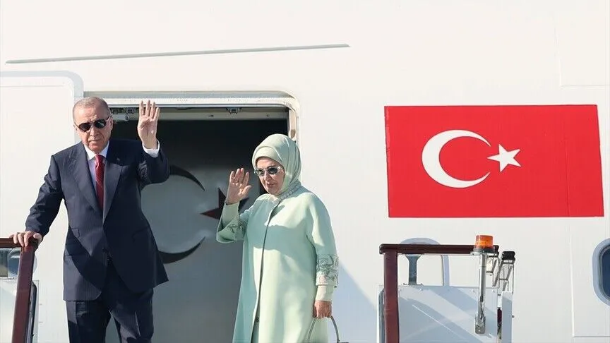 Cumhurbaşkanı Erdoğan Şanghay İşbirliği Teşkilatı Zirvesi için Kırgızistan’a gitti
