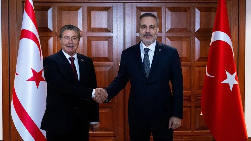Dışişleri Bakanı Fidan, KKTC Başbakanı Üstel ile Ankara’da Görüştü